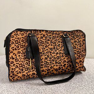 Fossil Cheetah/Leopard Print Shoulder Bag, EUC, RAB, Pin-Up, VLV